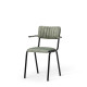 Bourbon Vintage Style Suede Chair With Arms